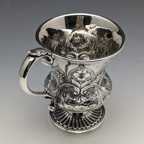 1836年 英国アンティーク 純銀製マグカップ 115g John James Keith
